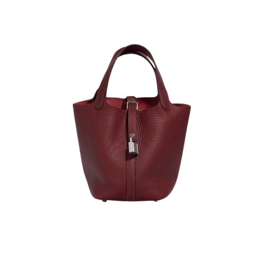 Hermes Picotin Lock 18 Rouge H Clemence Leather