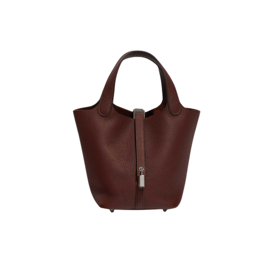 Hermes Picotin Lock 18 Rouge Sellier Clemence Leather