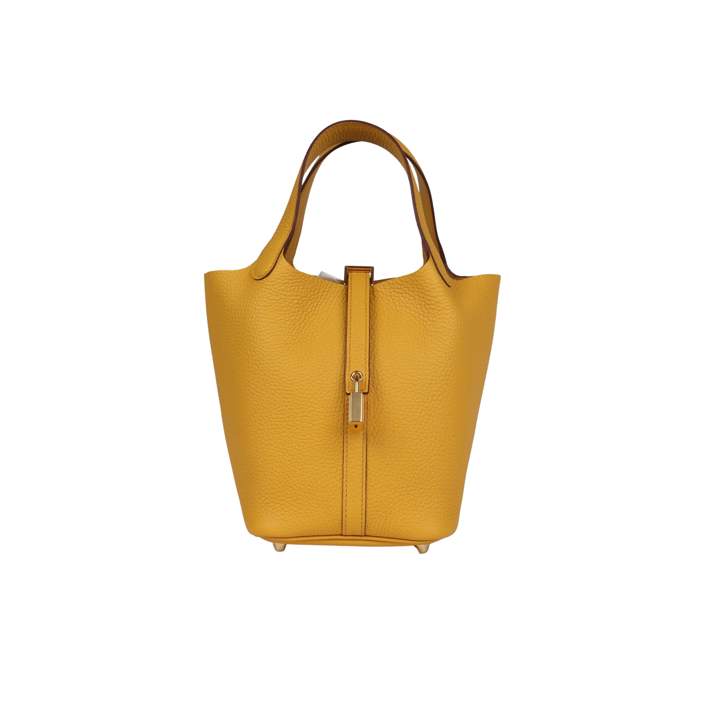 Hermes Picotin Lock 18 Jaune Ambre Clemence Leather