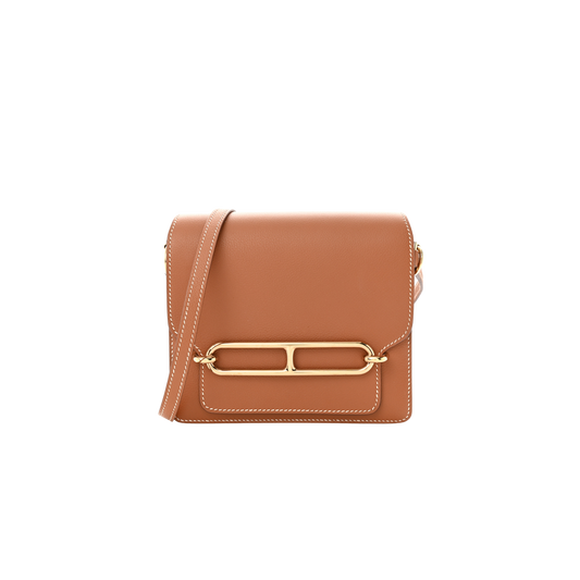 Hermes Roulis Mini Gold Evercolor Leather