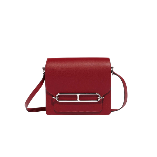Hermes Roulis Mini Rouge Grenat Evercolor Leather