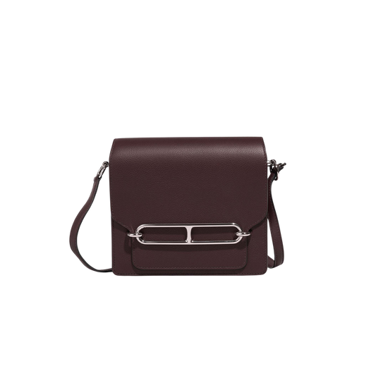 Hermes Roulis Mini Rouge Sellier Evercolor Leather