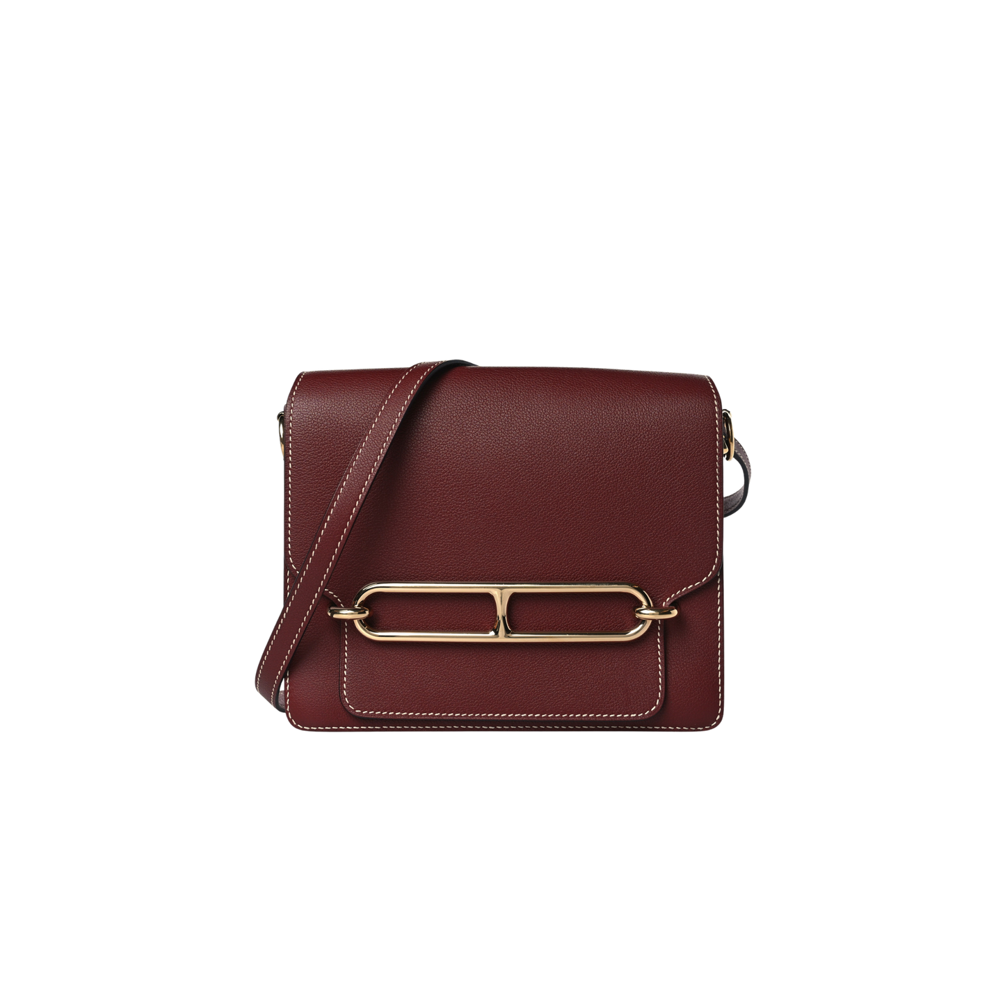 Hermes Roulis Mini Rouge H Evercolor Leather