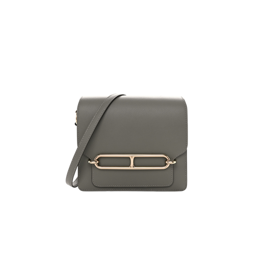Hermes Roulis Mini Gris Meyer Evercolor Leather