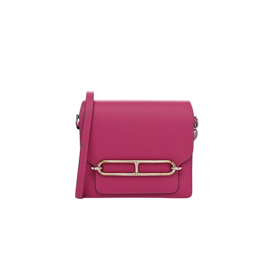 Hermes Roulis Mini Rose Pourpre Evercolor Leather