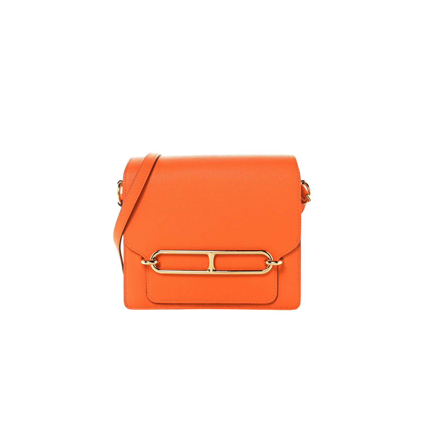 Hermes Roulis Mini Orange H Evercolor Leather