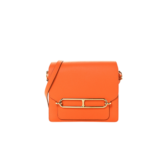 Hermes Roulis Mini Orange H Evercolor Leather