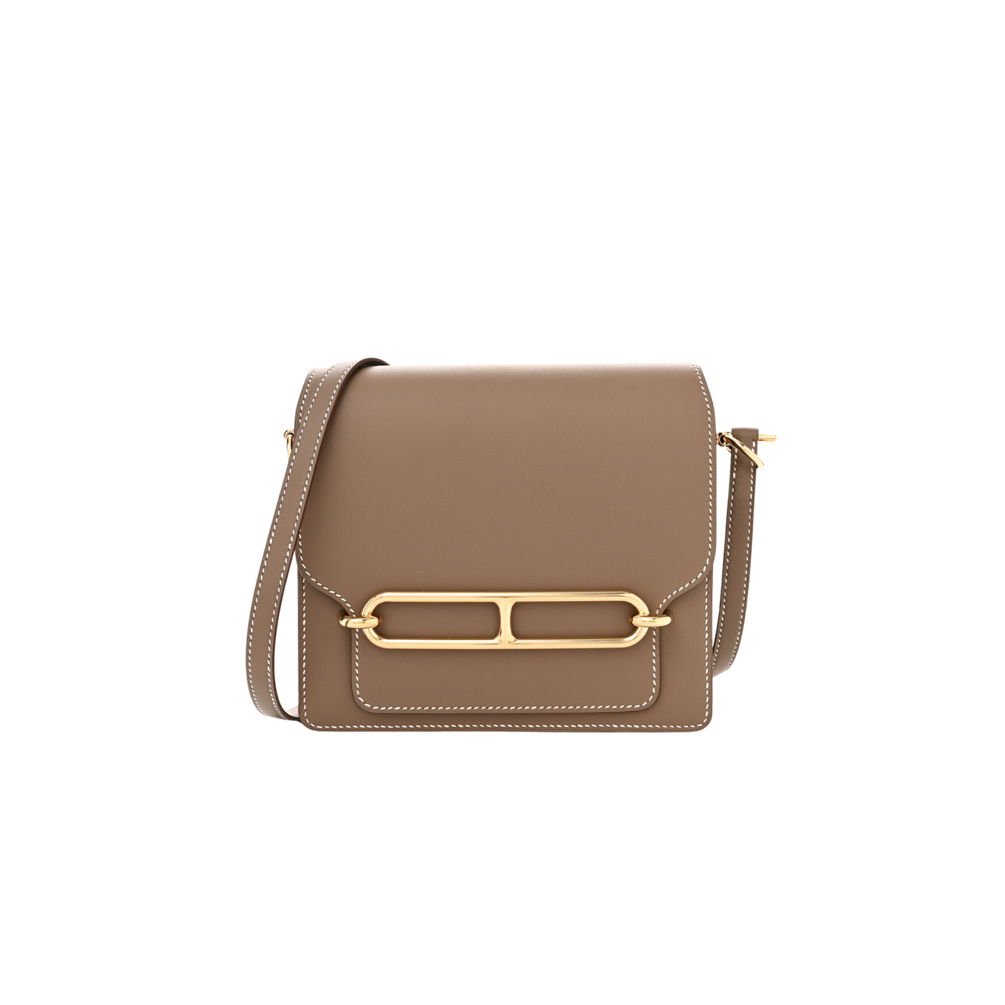 Hermes Roulis Mini Etoupe Swift Leather