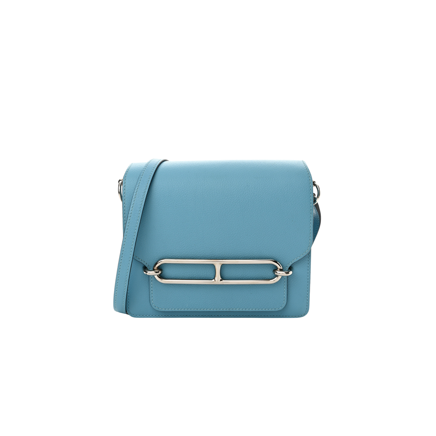Hermes Roulis Mini Bleu du Nord Evercolor Leather