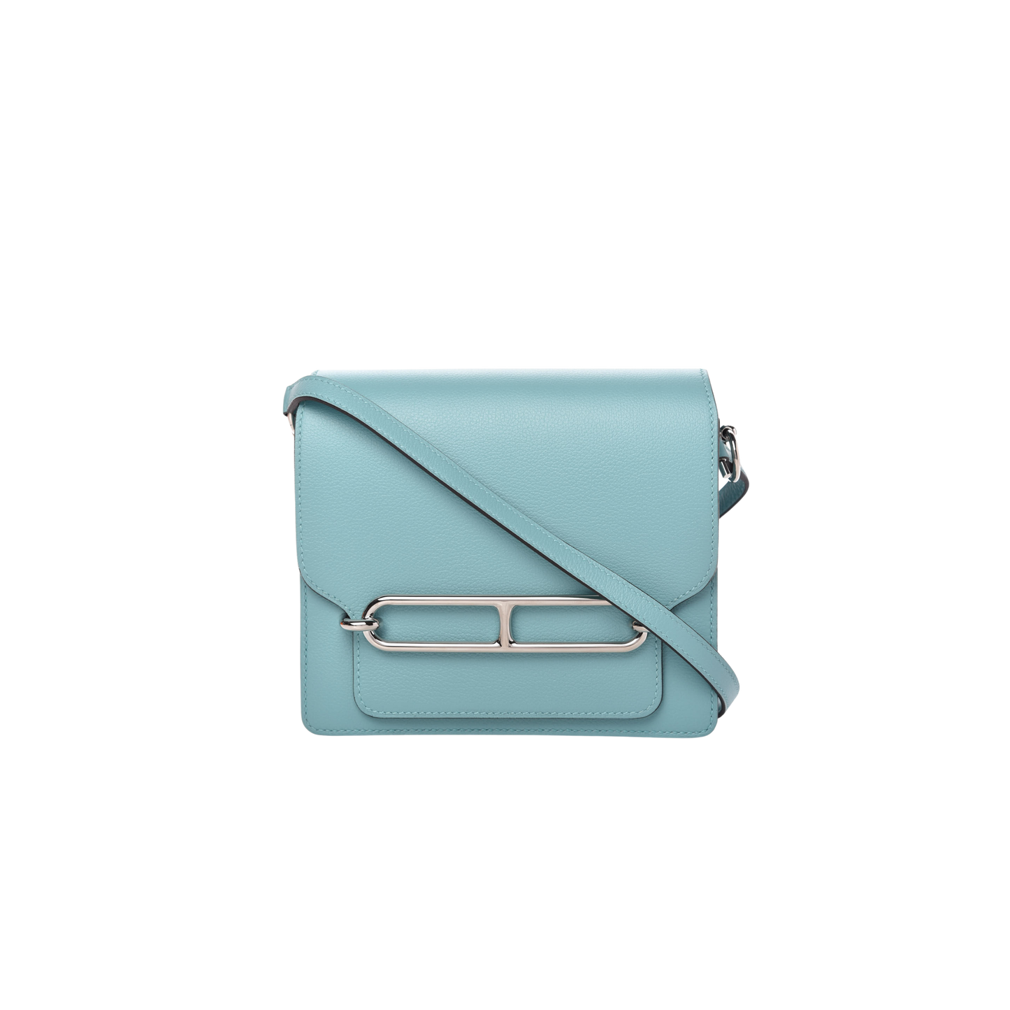 Hermes Roulis Mini Bleu Atoll Evercolor Leather