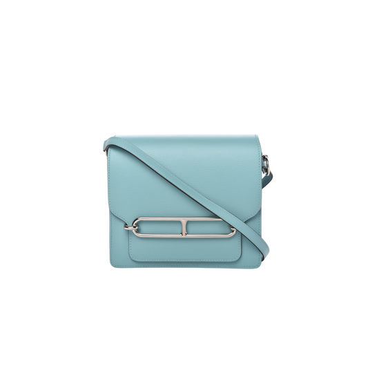 Hermes Roulis Mini Bleu Atoll Evercolor Leather