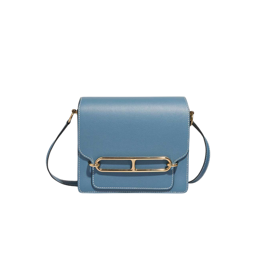 Hermes Roulis Mini Bleu Jean Evercolor Leather