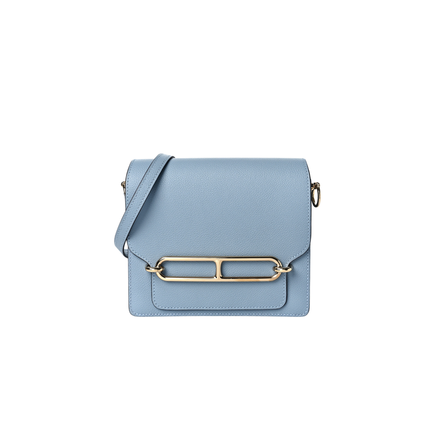 Hermes Roulis Mini Celeste Evercolor Leather