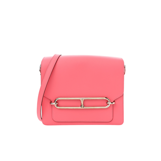Hermes Roulis 23 Rose Azalee Evercolor Leather