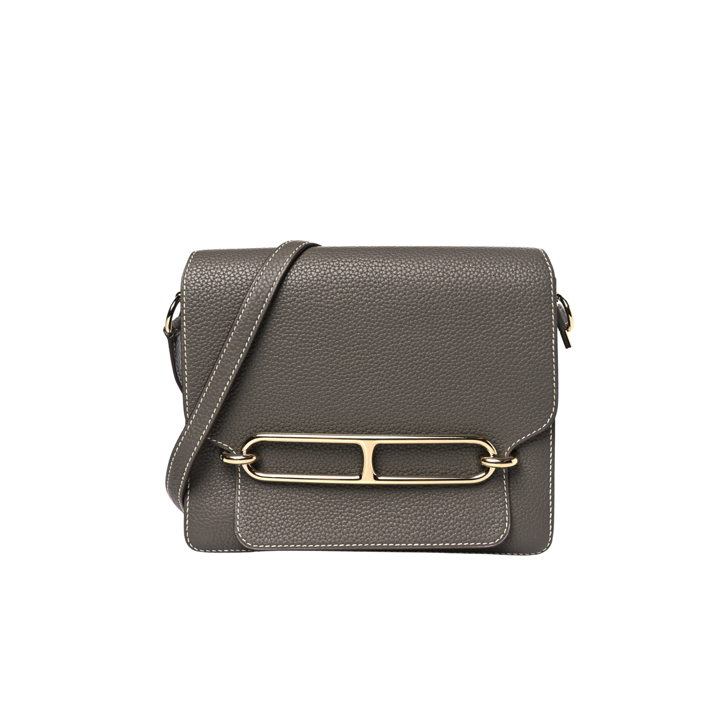 Hermes Roulis 23 Etain Clemence Leather