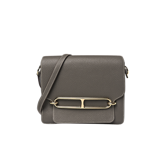 Hermes Roulis 23 Etain Clemence Leather