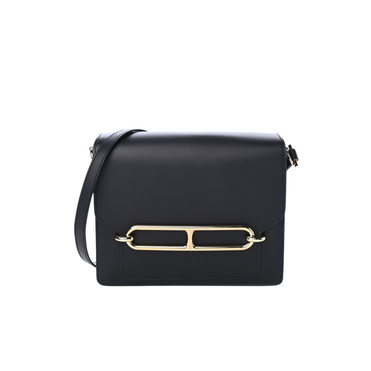 Hermes Roulis 23 Noir Evercolor Leather
