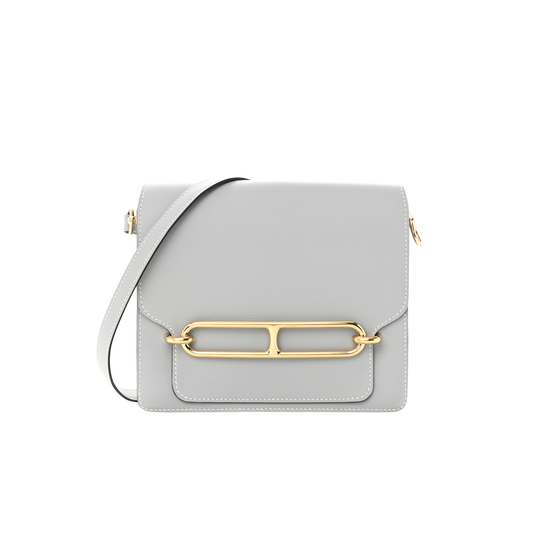 Hermes Roulis 23 Bleu Glacier Evercolor Leather