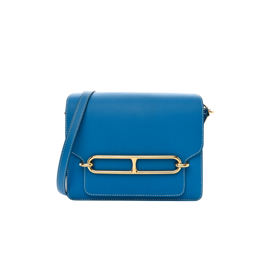 Hermes Roulis 23 Bleu Hydra Evercolor Leather