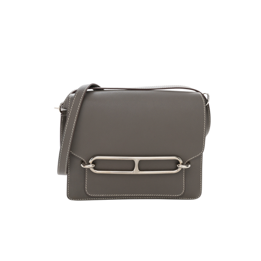 Hermes Roulis 23 Etain Evercolor Leather