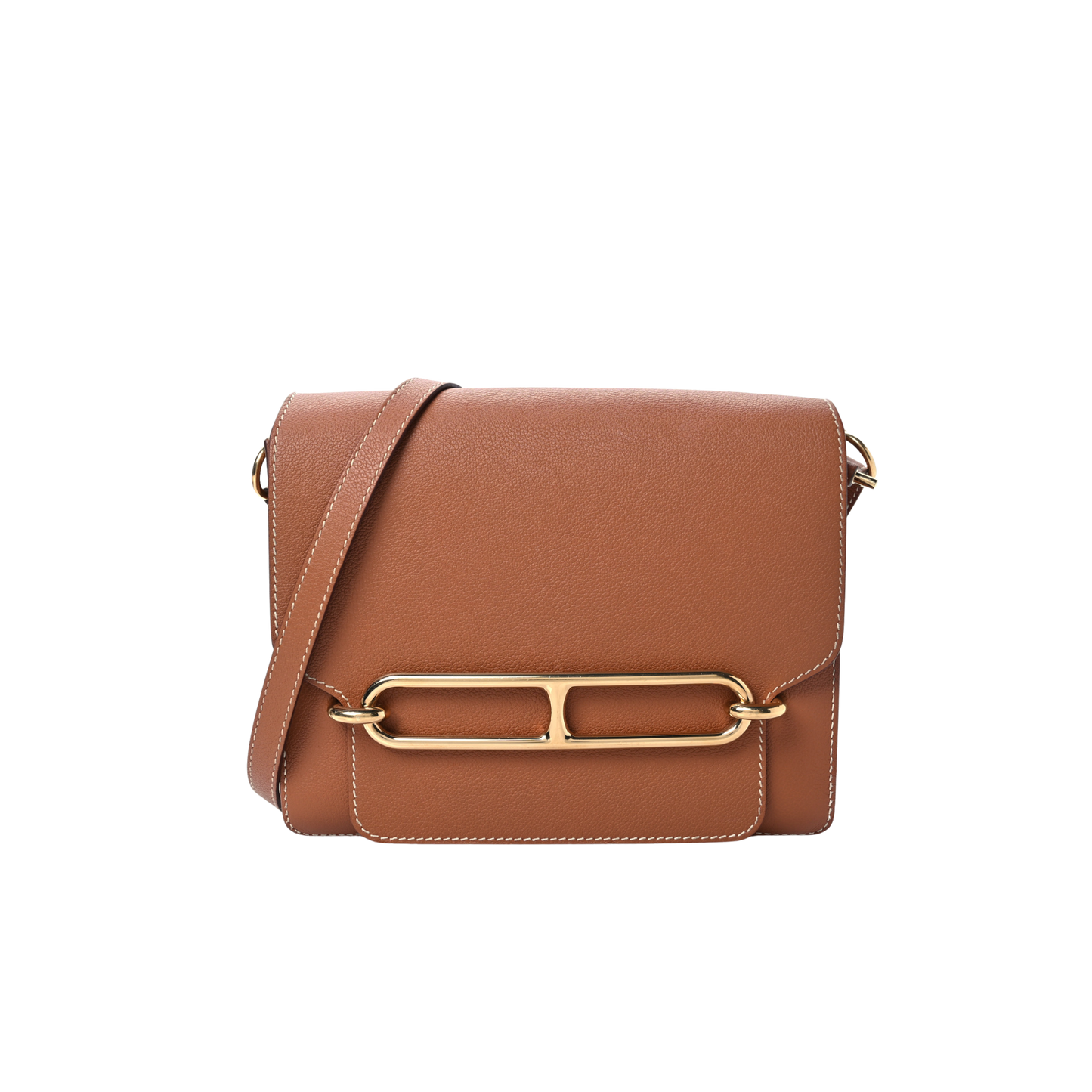 Hermes Roulis 23 Gold Evercolor Leather