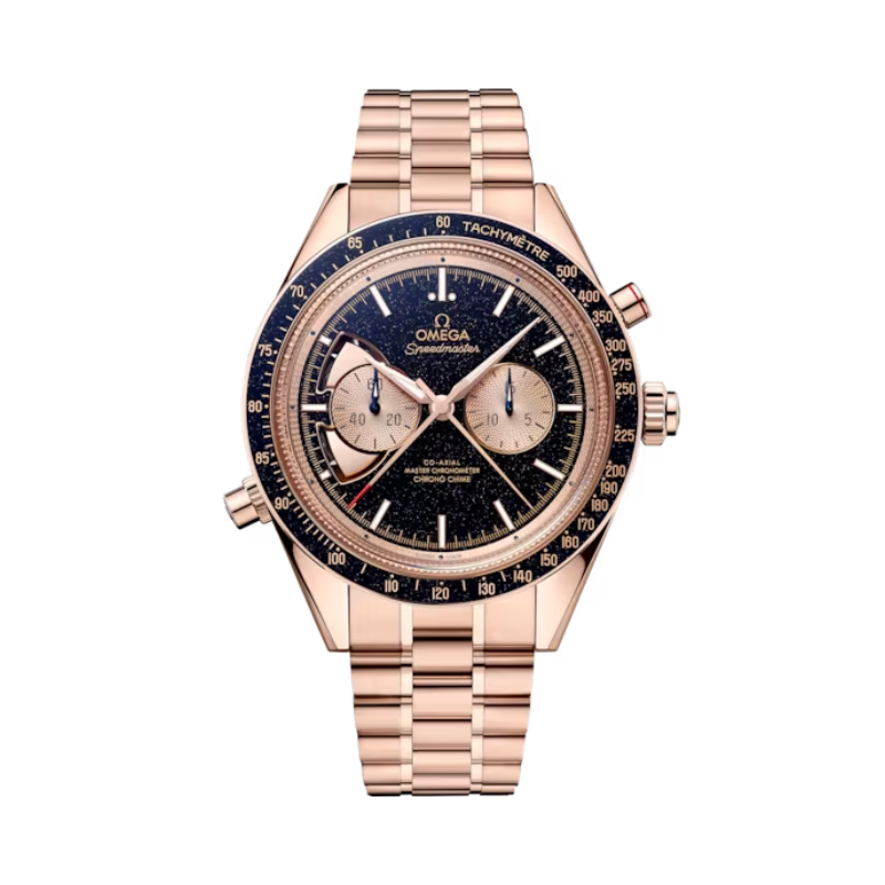 SPEEDMASTER CHRONO CHIME 44 MM SEDNA™ GOLD WITH BLUE DIAL