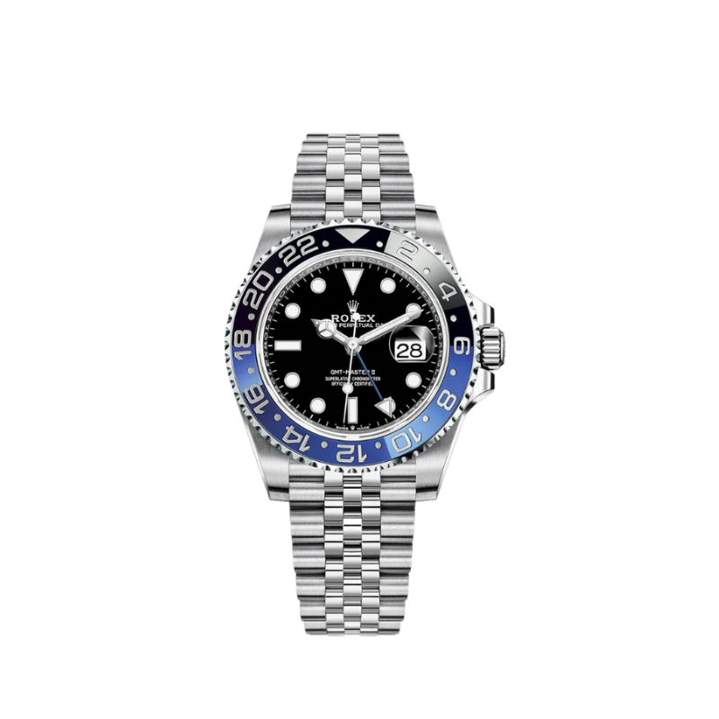 Rolex GMT Batgirl Ref. 126710BLNR Black Dial in Jubilee Bracelet