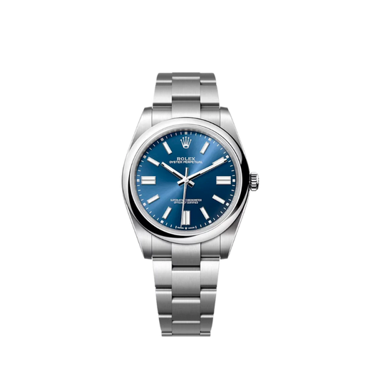 124300 41MM Stainless Steel Oyster Perpetual Blue Dial 2023