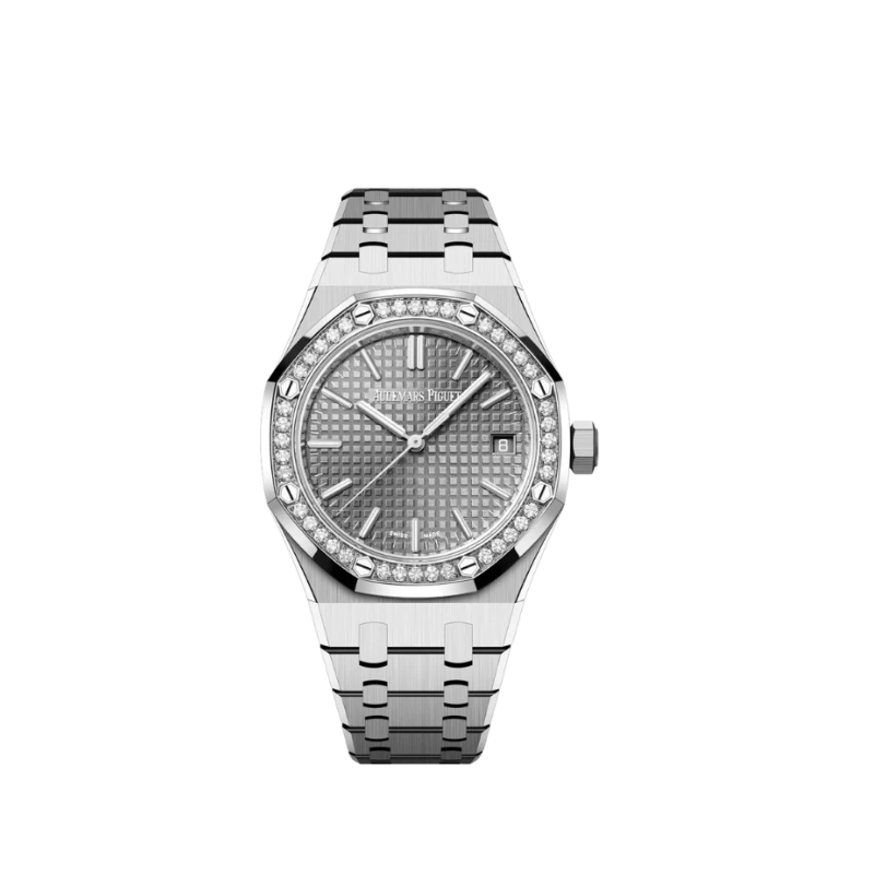 15551ST.ZZ.1356ST.03 Stainless Steel 37MM Royal Oak Grey Dial 50th Anniversary