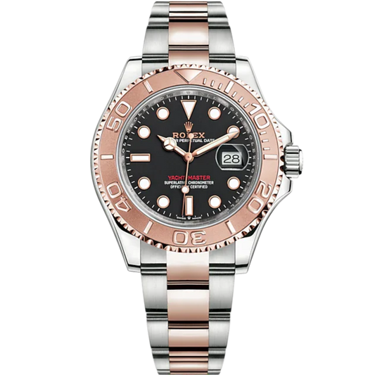 Yacht-Master 40 40mm Oyster Bracelet Oystersteel and Everose Gold with Intense Black Dial Bidirectional Rotatable Bezel
