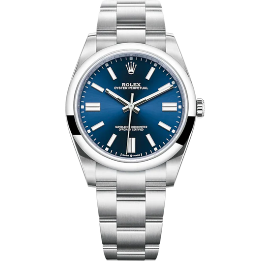 Oyster Perpetual 41 41MM Oyster Bracelet Bright Blue Dial Domed Dial