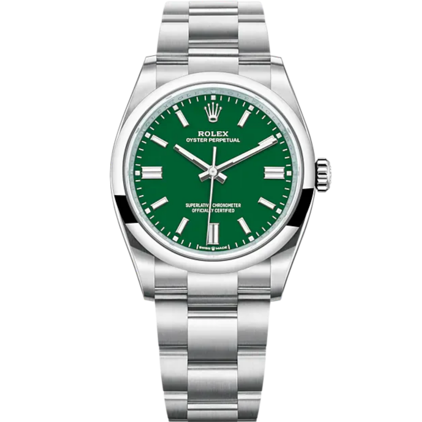 Rolex Ref. 126000 36mm Stainless Steel Oyster Perpetual Green Dial