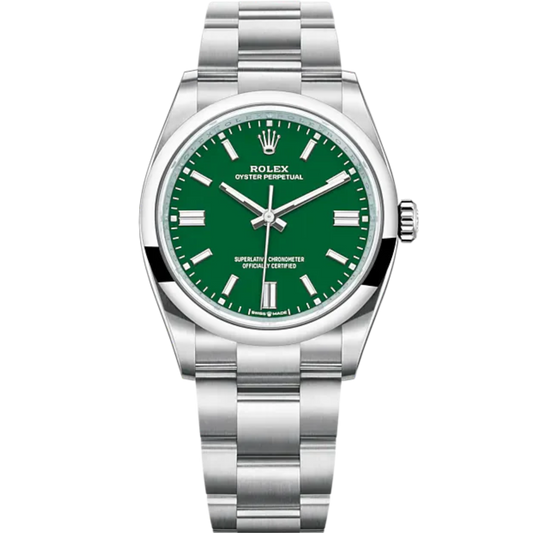 Rolex Ref. 126000 36mm Stainless Steel Oyster Perpetual Green Dial