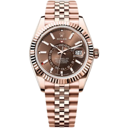 Rolex Sky-Dweller Ref. 336935 Everose Gold Case Brown Dial in Jubilee Bracelet