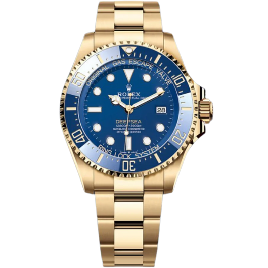 Rolex Deepsea Ref. 136668LB Yellow Gold Case Blue Dial in Oyster Bracelet