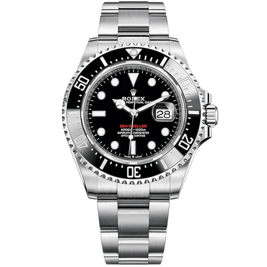 Sea-Dweller 43mm Oyster Bracelet Oystersteel with Black Dial Cerachrom Bezel