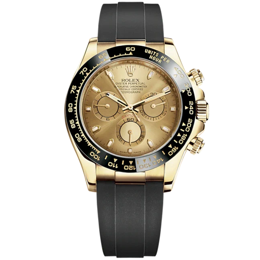 Cosmograph Daytona 40MM Oysterflex Bracelet Champagne-Colour Dial Black Cerachrom Bezel With Tachymetric Scale