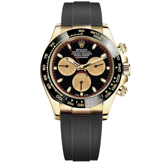 Cosmograph Daytona 40MM Oysterflex Bracelet Intense Black and Champagne-Colour Dial Black Cerachrom Bezel With Tachymetric Scale