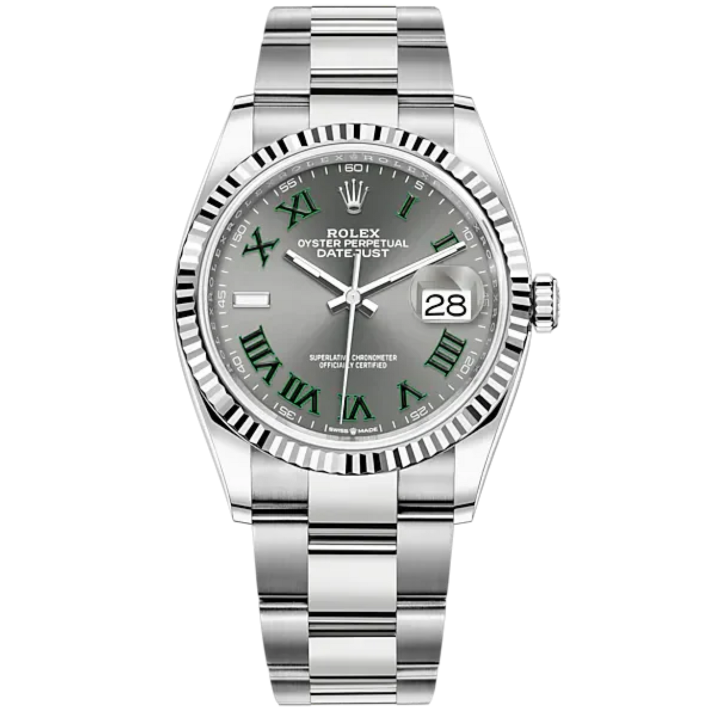 Rolex Datejust Wimbledon Ref. 126234 36mm Stainless Steel on Oyster Bracelet