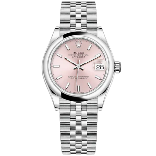 Datejust 31 31mm Jubilee Bracelet Oystersteel with Pink Dial Oystersteel Bezel