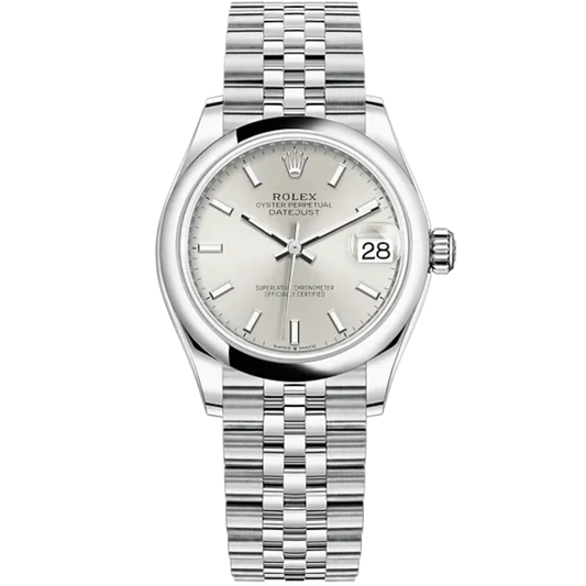 Datejust 31 31mm Jubilee Bracelet Oystersteel with Silver Dial Oystersteel Bezel