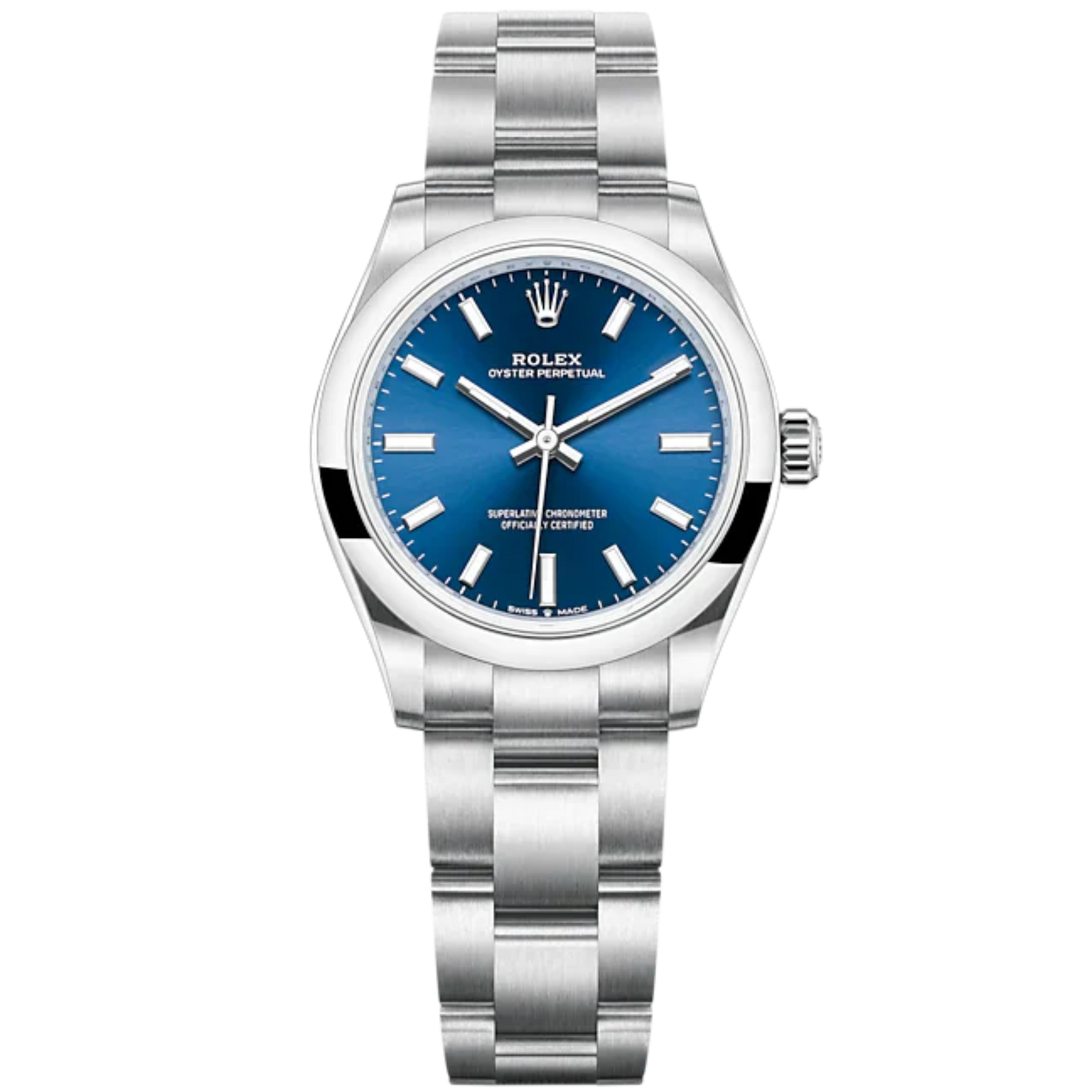 Oyster Perpetual 31 31MM Oyster Bracelet Bright Blue Dial Domed Bezel
