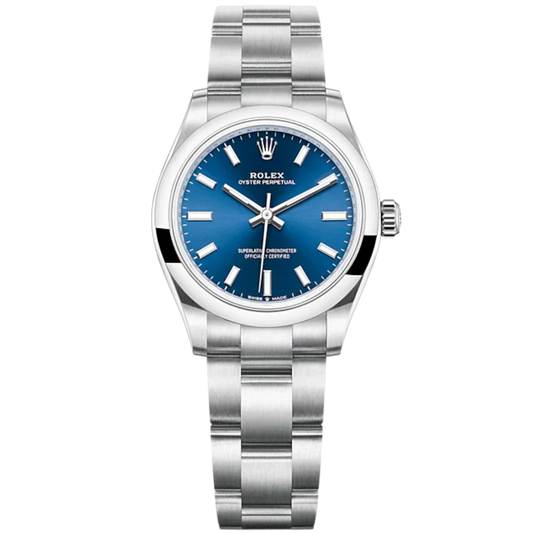 Oyster Perpetual 31 31MM Oyster Bracelet Bright Blue Dial Domed Bezel