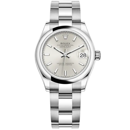 Rolex Datejust Ref. 278240 31mm Smooth Bezel and Oyster Band Silver Dial