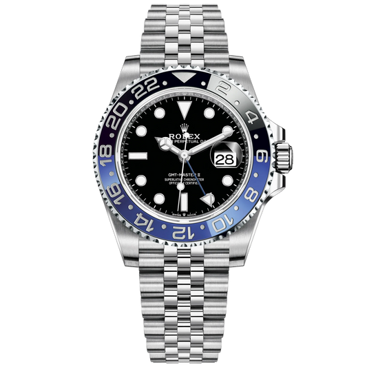 GMT-Master II 40mm Jubilee Bracelet Oystersteel with Black Dial Black & Blue 24-Hour Rotatable Bezel
