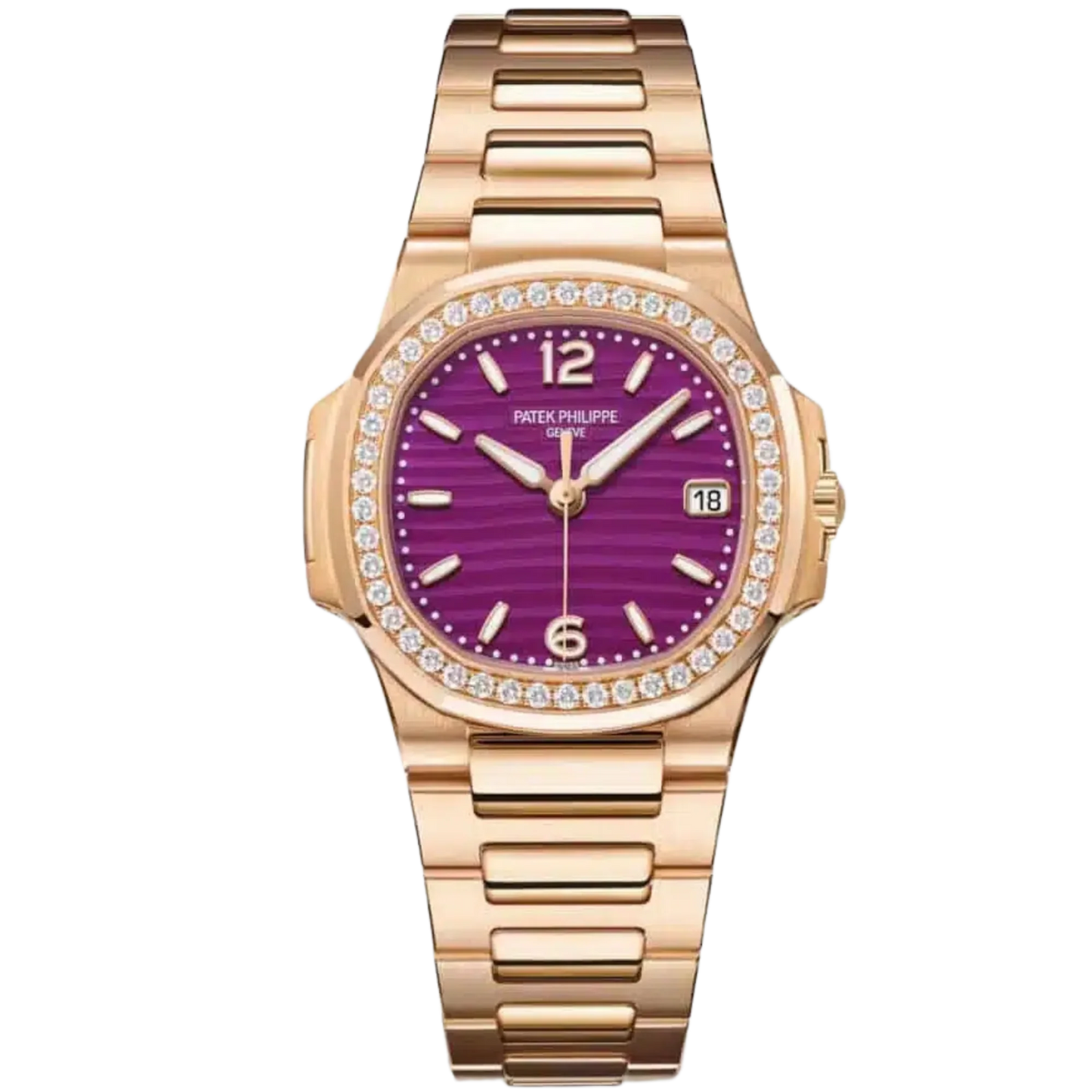 Patek Philippe Nautilus Ref. 7010/1R Full Rose Gold Purple Dial