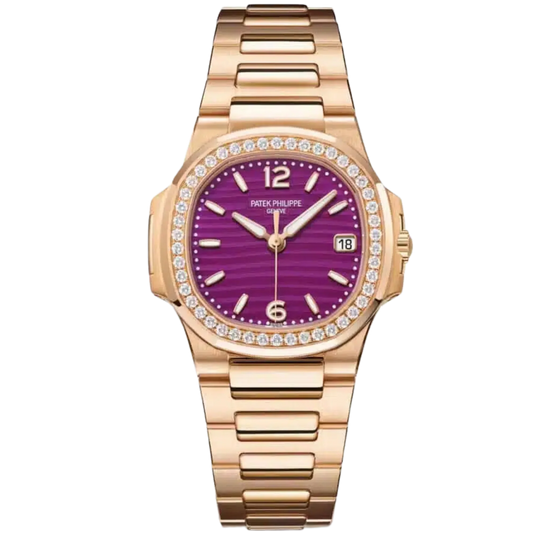Patek Philippe Nautilus Ref. 7010/1R Full Rose Gold Purple Dial