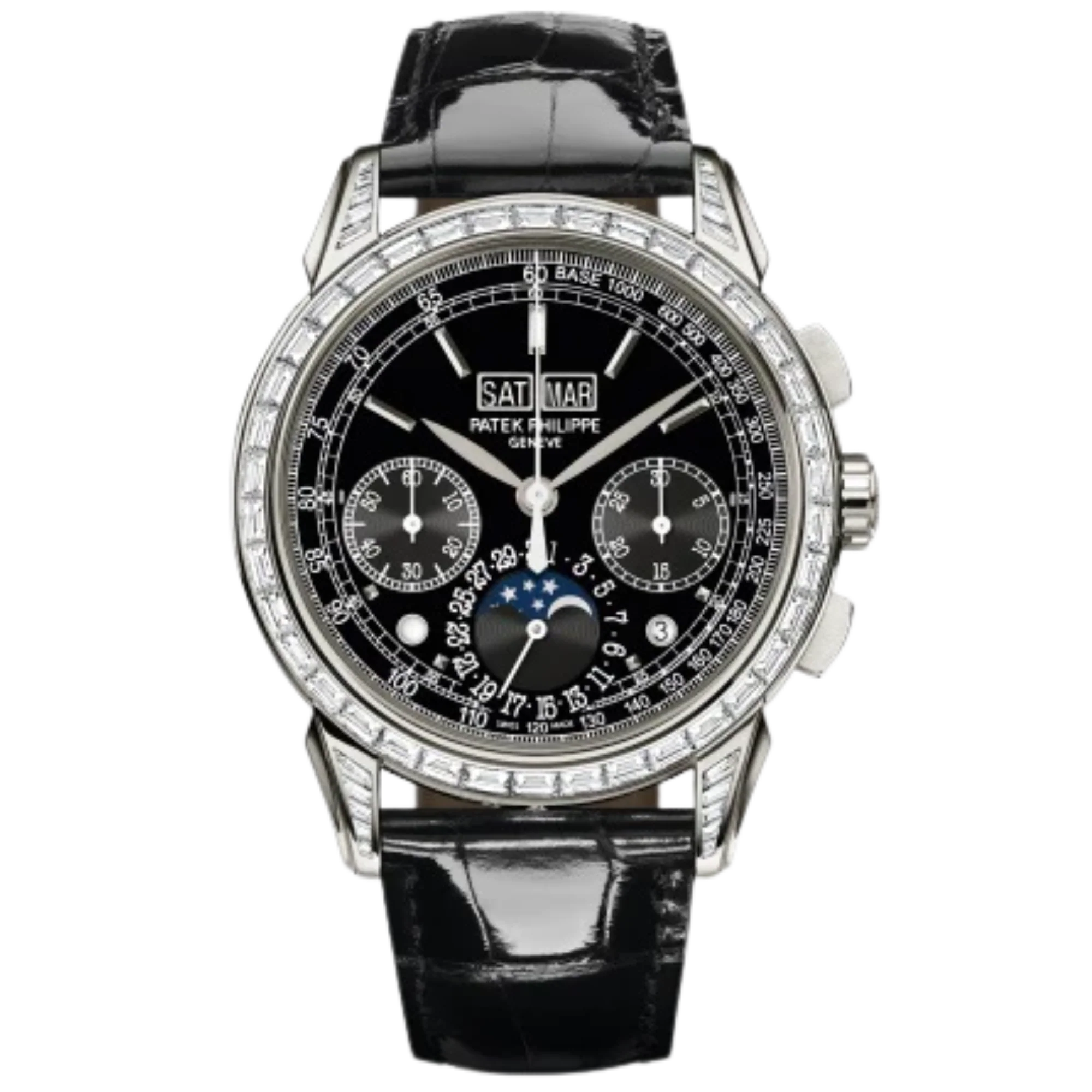 Patek Philippe Ref. 5271P Grand Complication Black Dial Factory Gem Se ...