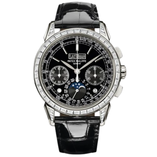 Patek Philippe  Ref. 5271P Grand Complication Black Dial Factory Gem Set Perpetual Calendar Chronograph
