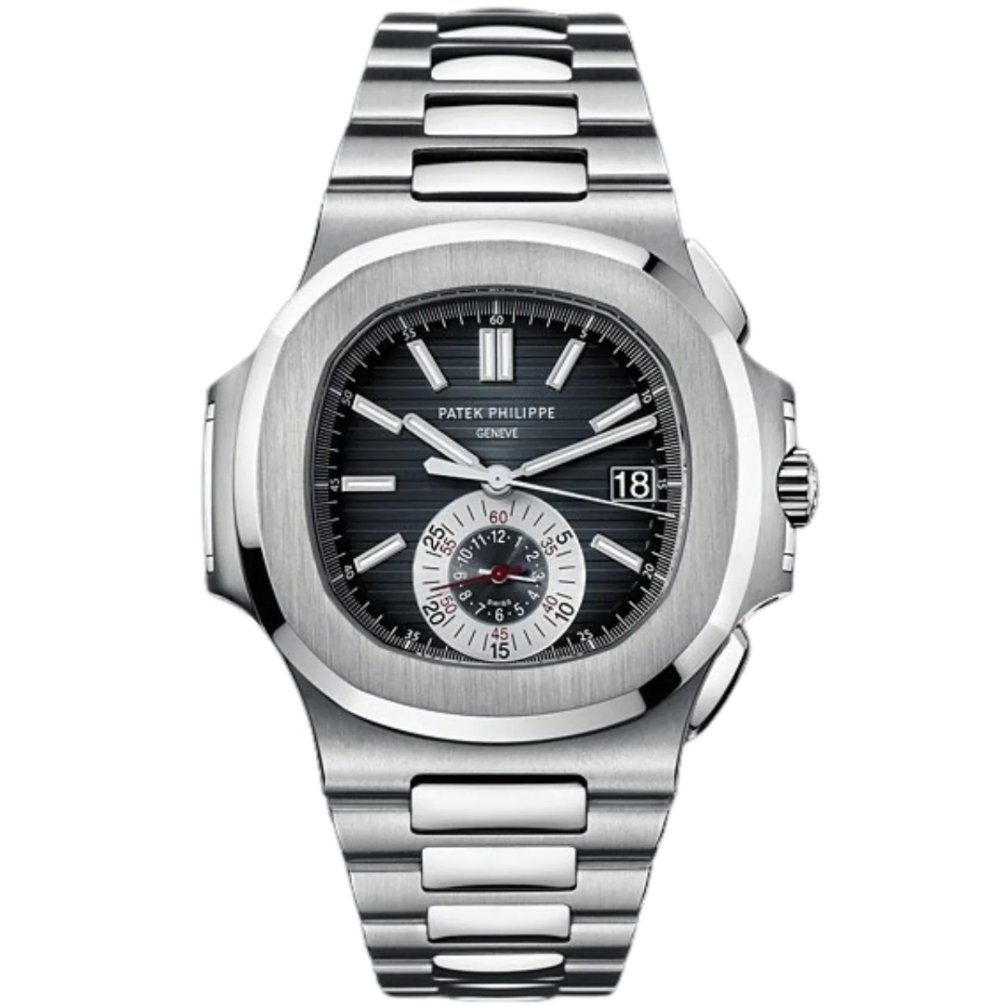 Patek Philippe Nautilus Ref. 5980/1A Stainless Steel Nautilus Chronograph Black Dial